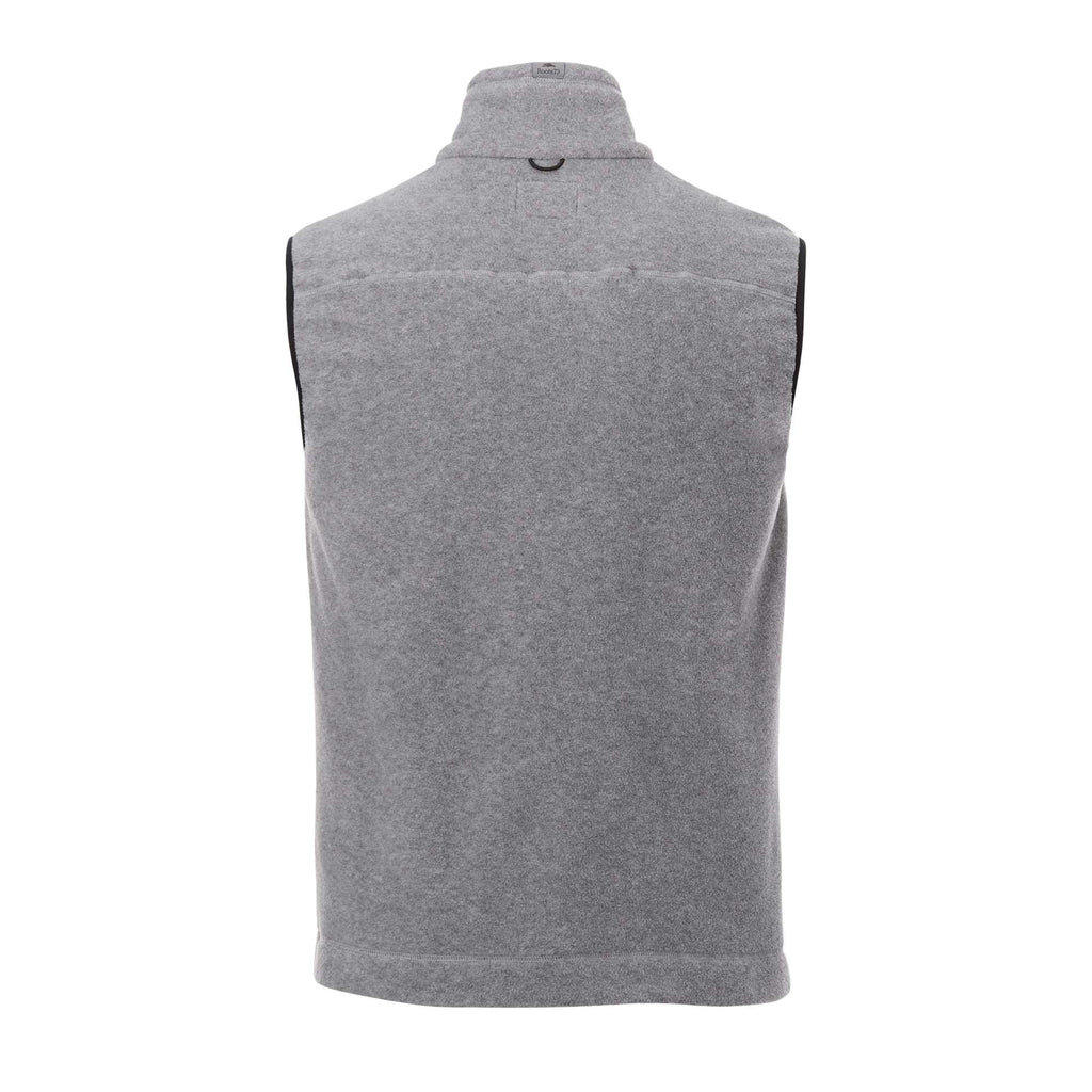 Roots73 Willowbeach Microfleece Vest for Men Laser Engraving - Charcoal Mix - Back Flat