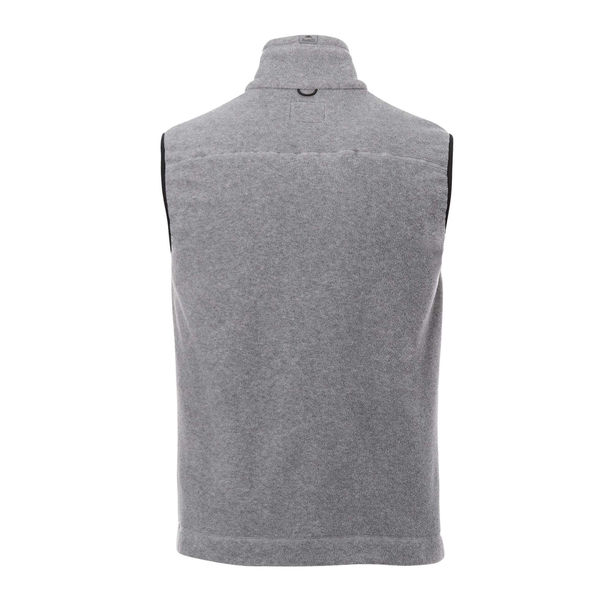 Roots73 Willowbeach Microfleece Vest for Men Laser Engraving - Charcoal Mix - Back Flat