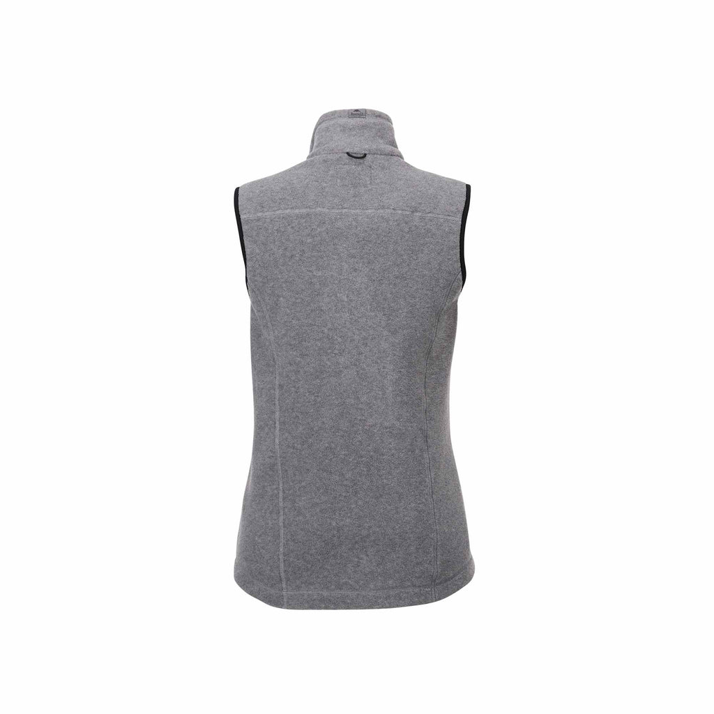 Roots73 Willowbeach Microfleece Vest for Women Embroidery - Charcoal Mix - Back Flat