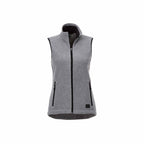 Roots73 Willowbeach Microfleece Vest for Women Embroidery - Charcoal Mix - Front Flat