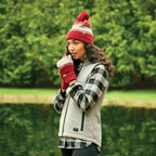 Roots73 Willowbeach Microfleece Vest for Women Embroidery - Charcoal Mix - On Model