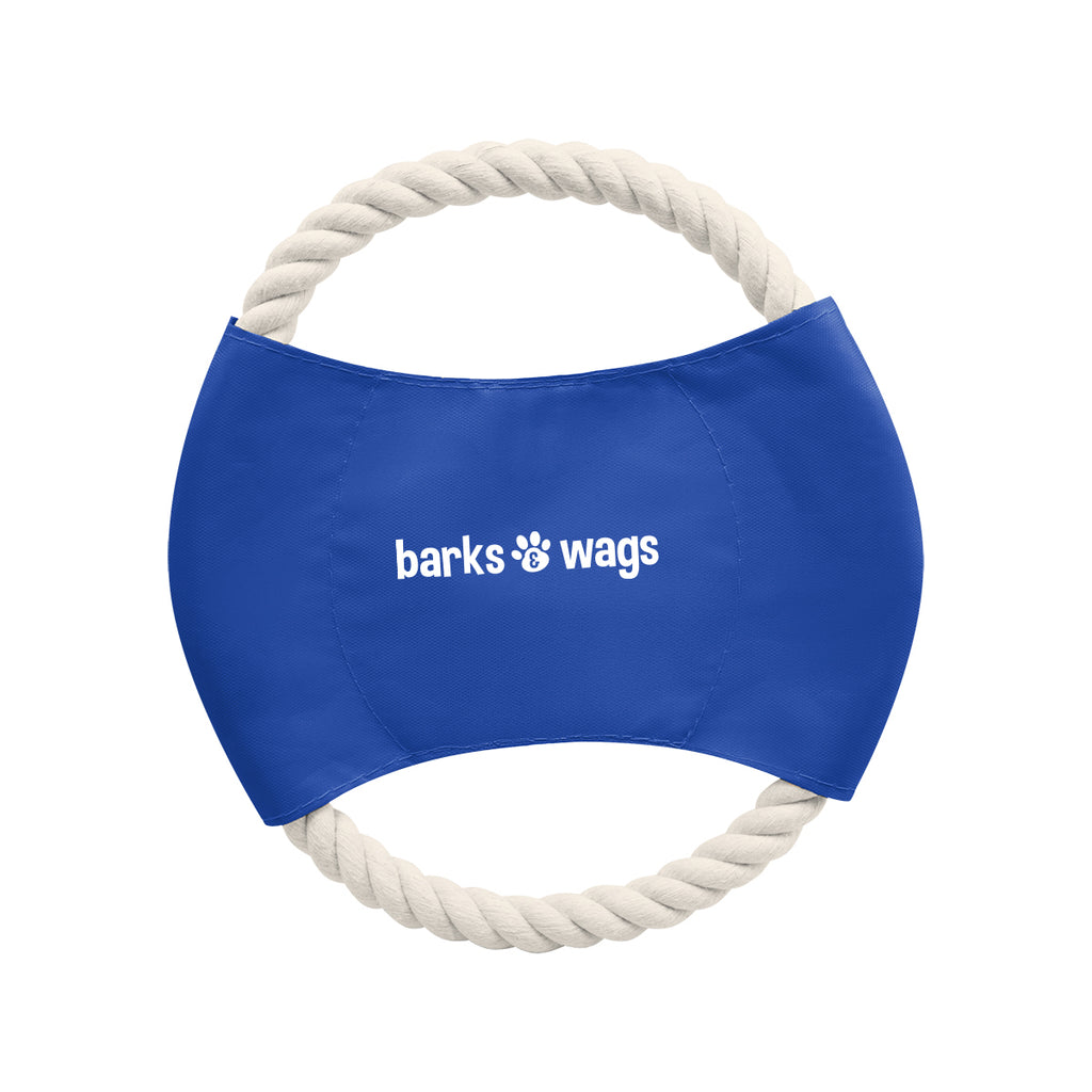 Rope Disc Toy for Pets - Blue - Silk Screen