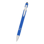 Roslin Incline Stylus Pen in Recycled ABS, Blue Ink - Front