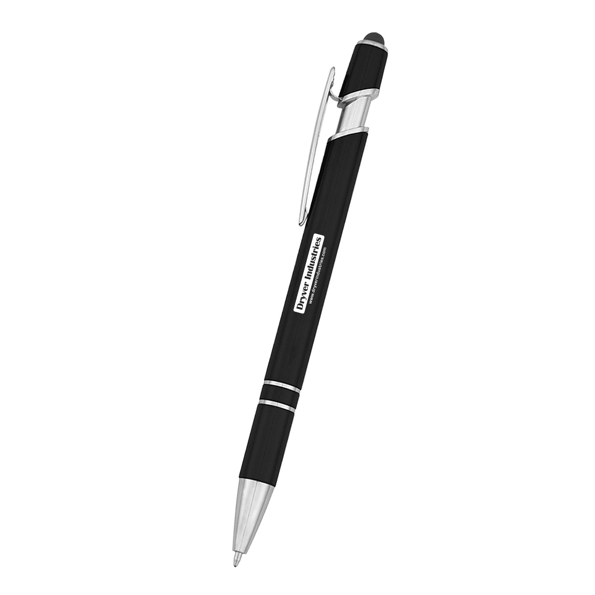 Roslin Incline Stylus Pen in Recycled ABS, Blue Ink - Silk Screen
