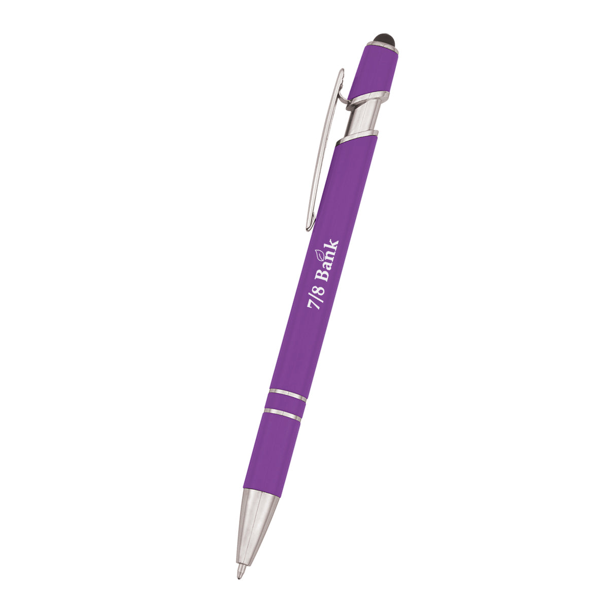 Roslin Incline Stylus Pen in Recycled ABS - Purple - Silk Screen