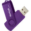 Rotate Two-Tone Flash Drive, 2 GB Full Color - Violet - Front