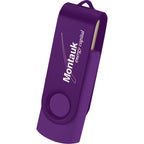 Rotate Two-Tone Flash Drive, 2 GB Full Color - Violet - Photo
