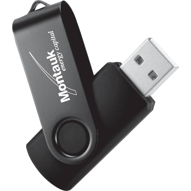 Rotate Two-Tone Flash Drive, 4 GB Laser Engraving