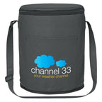 Round Cooler Bag, Non-Woven - Black - Colorbrite