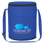 Round Cooler Bag, Non-Woven - Royal Blue - Colorbrite