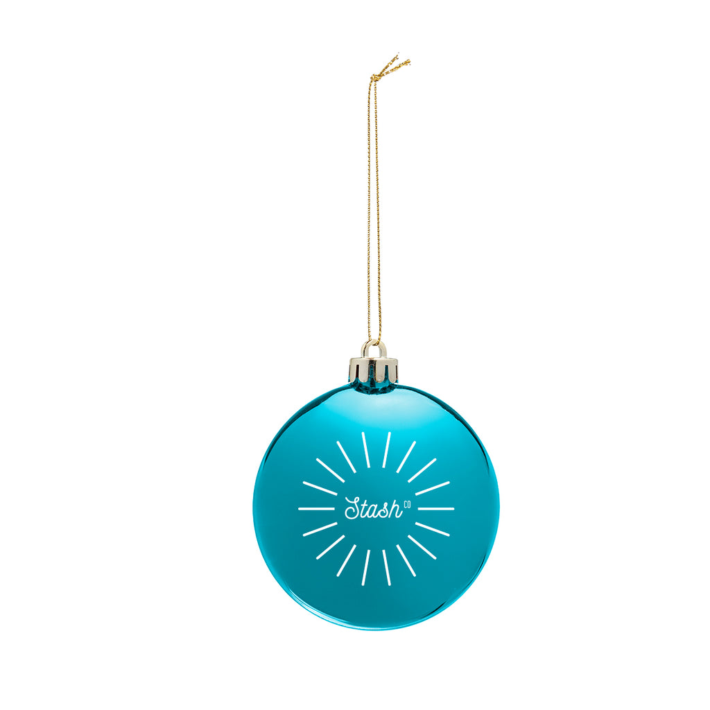 Round Disk Ornament in Chrome - Blue - Pad Print