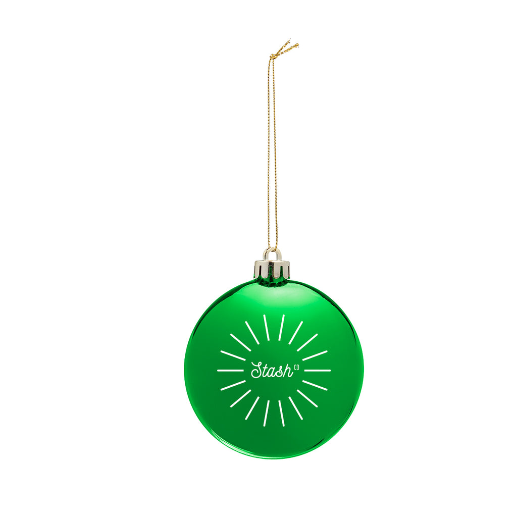 Round Disk Ornament in Chrome - Green - Pad Print