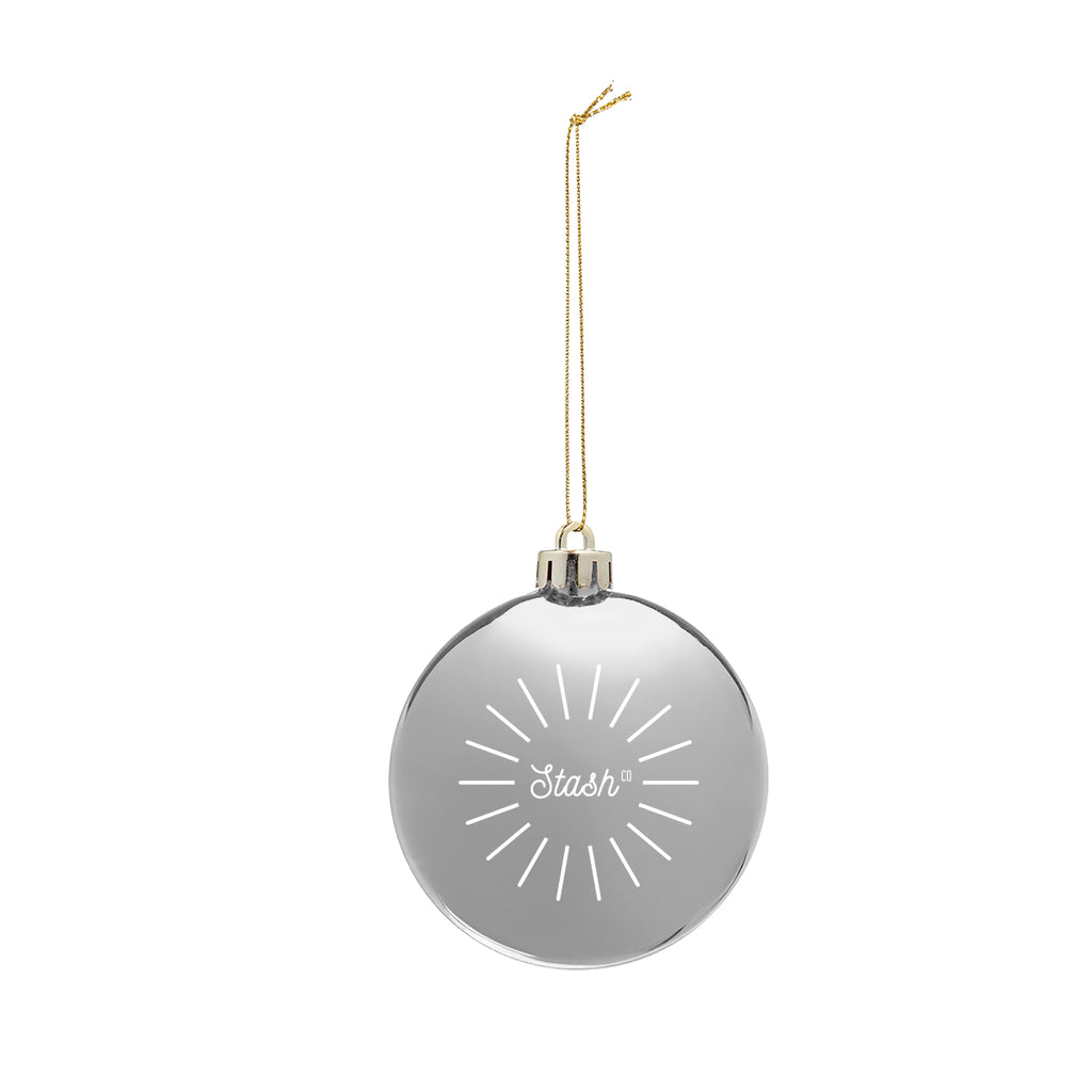 Round Disk Ornament in Chrome - Silver - Pad Print