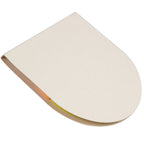 Round Sticky Note Pad in Recycled Milk Carton - White - Right Angle 2