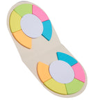 Round Sticky Note Pad in Recycled Milk Carton - White - Right Angle