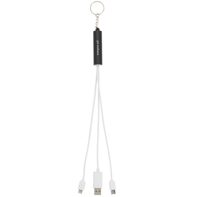 Route Light Up Logo Keychain Cable, 5-in-1
