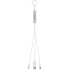 Route Light Up Logo Keychain Cable, 5-in-1 - White - Front