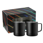 Rover Camp Mug Gift Set of 2, 14 oz - Black - Front