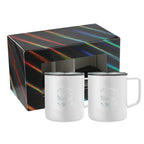 Rover Camp Mug Gift Set of 2, 14 oz - White - Front