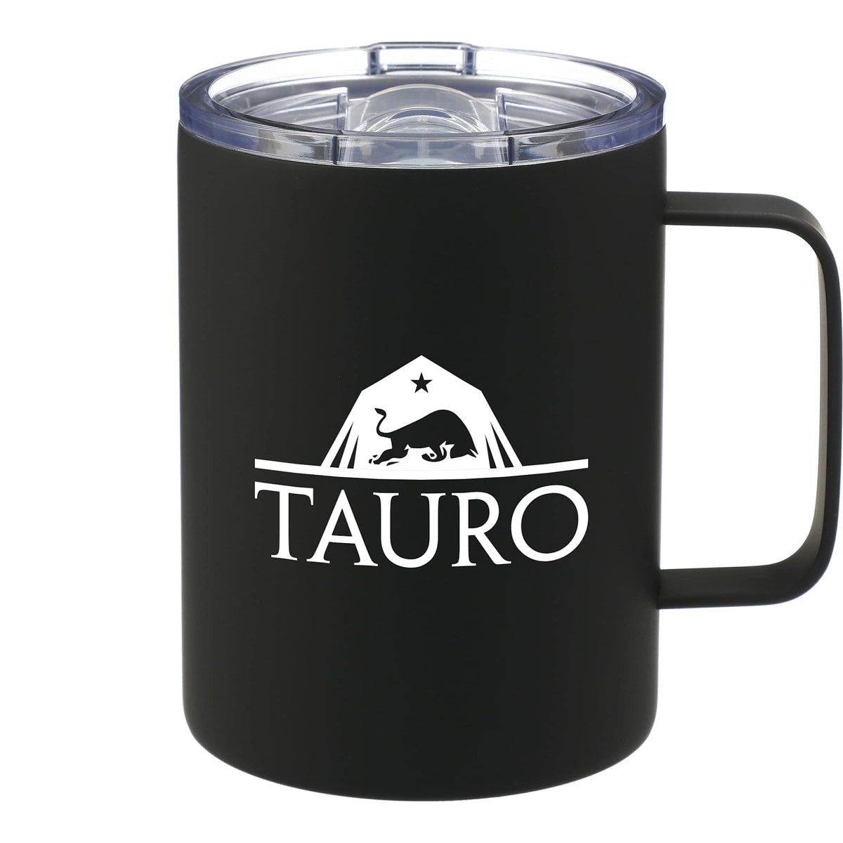 Rover Vacuum Insulated Camp Mug, 14 oz - Black - Front