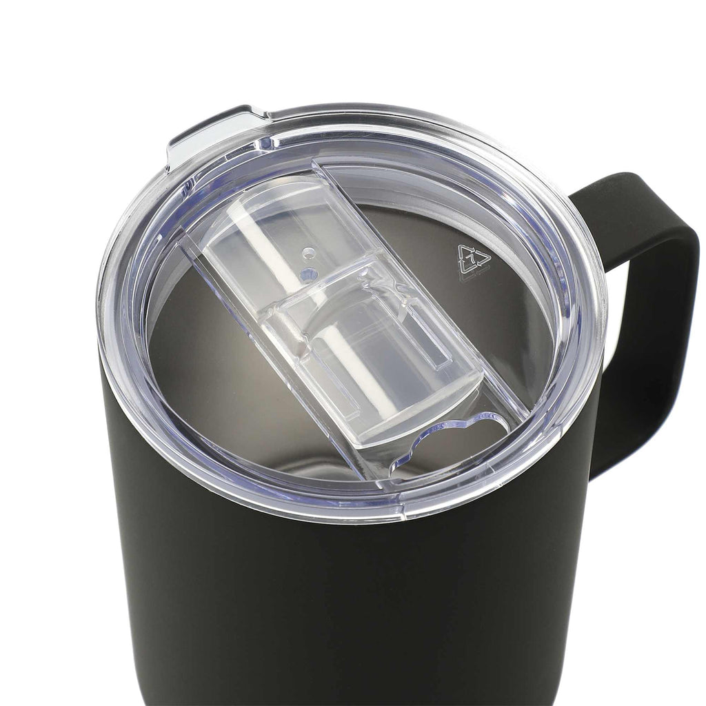 Rover Vacuum Insulated Camp Mug, 14 oz - Black - Right Angle