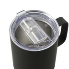Rover Vacuum Insulated Camp Mug, 14 oz - Black - Right Angle