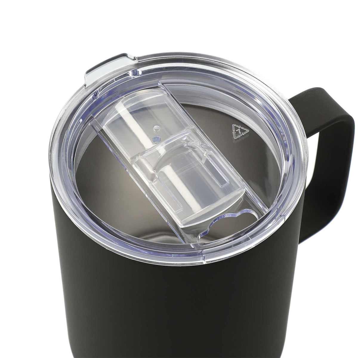 Rover Vacuum Insulated Camp Mug, 14 oz - Black - Right Angle