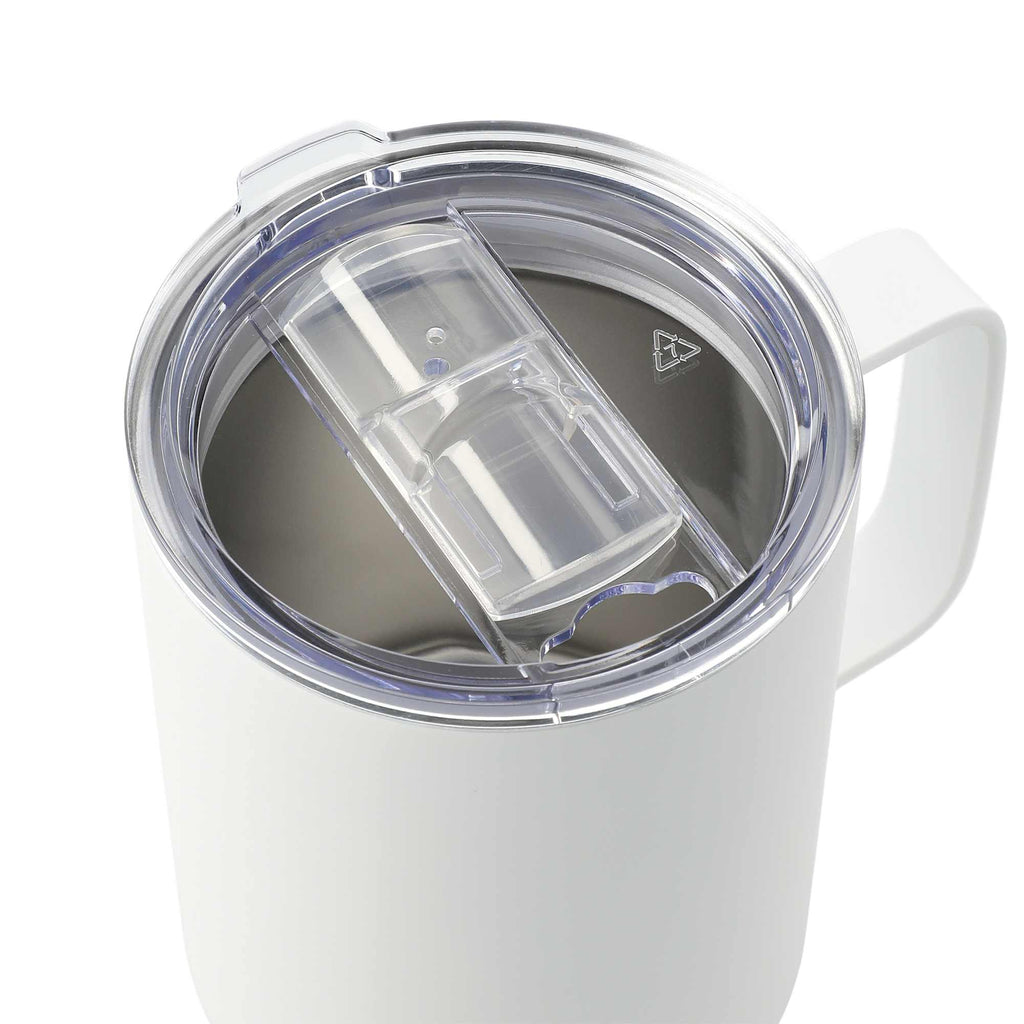 Rover Vacuum Insulated Camp Mug, 14 oz - White - Right Angle