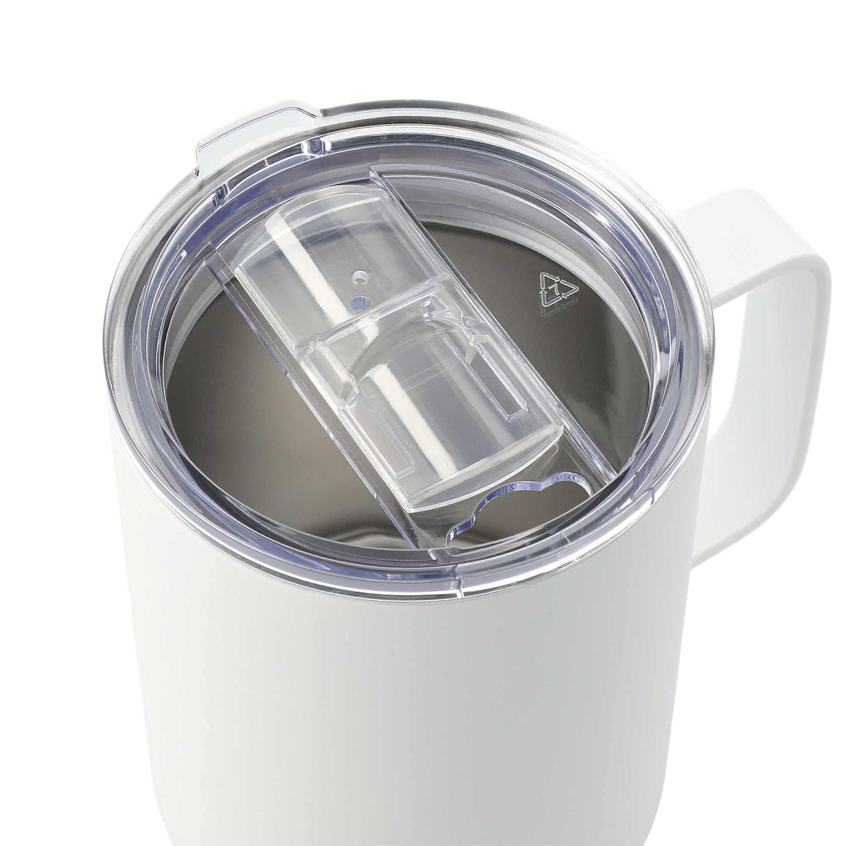 Rover Vacuum Insulated Camp Mug, 14 oz - White - Right Angle