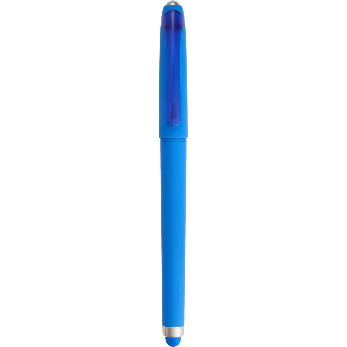 Rovio Rolling Ball Fidget Pen with Stylus Full Color - Blue - Clip