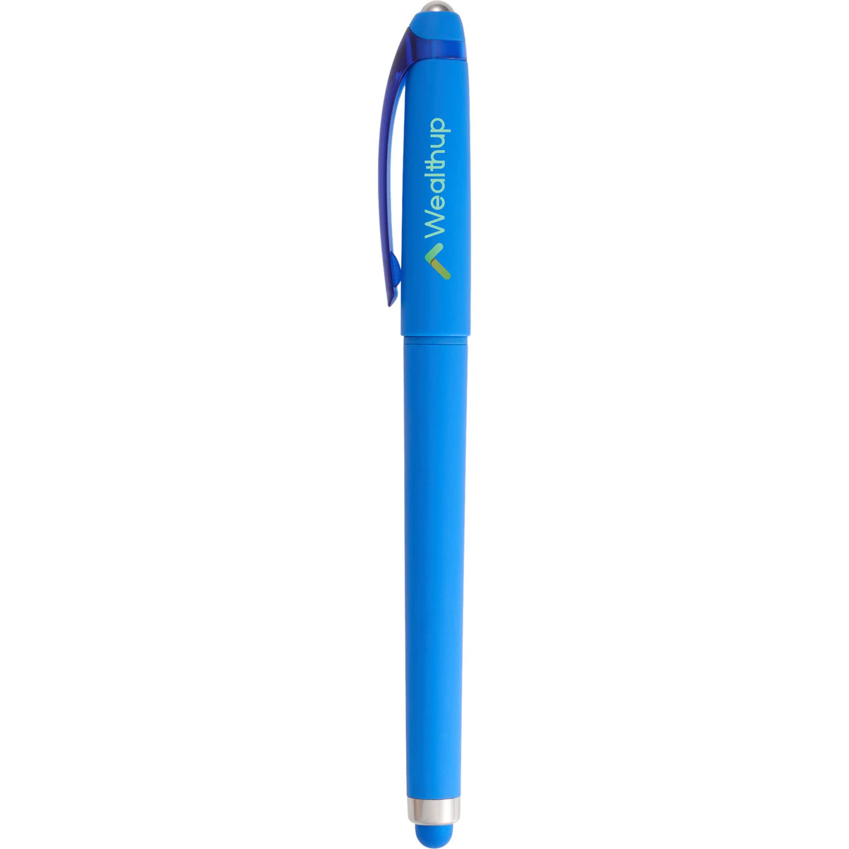 Rovio Rolling Ball Fidget Pen with Stylus Full Color - Blue - Front