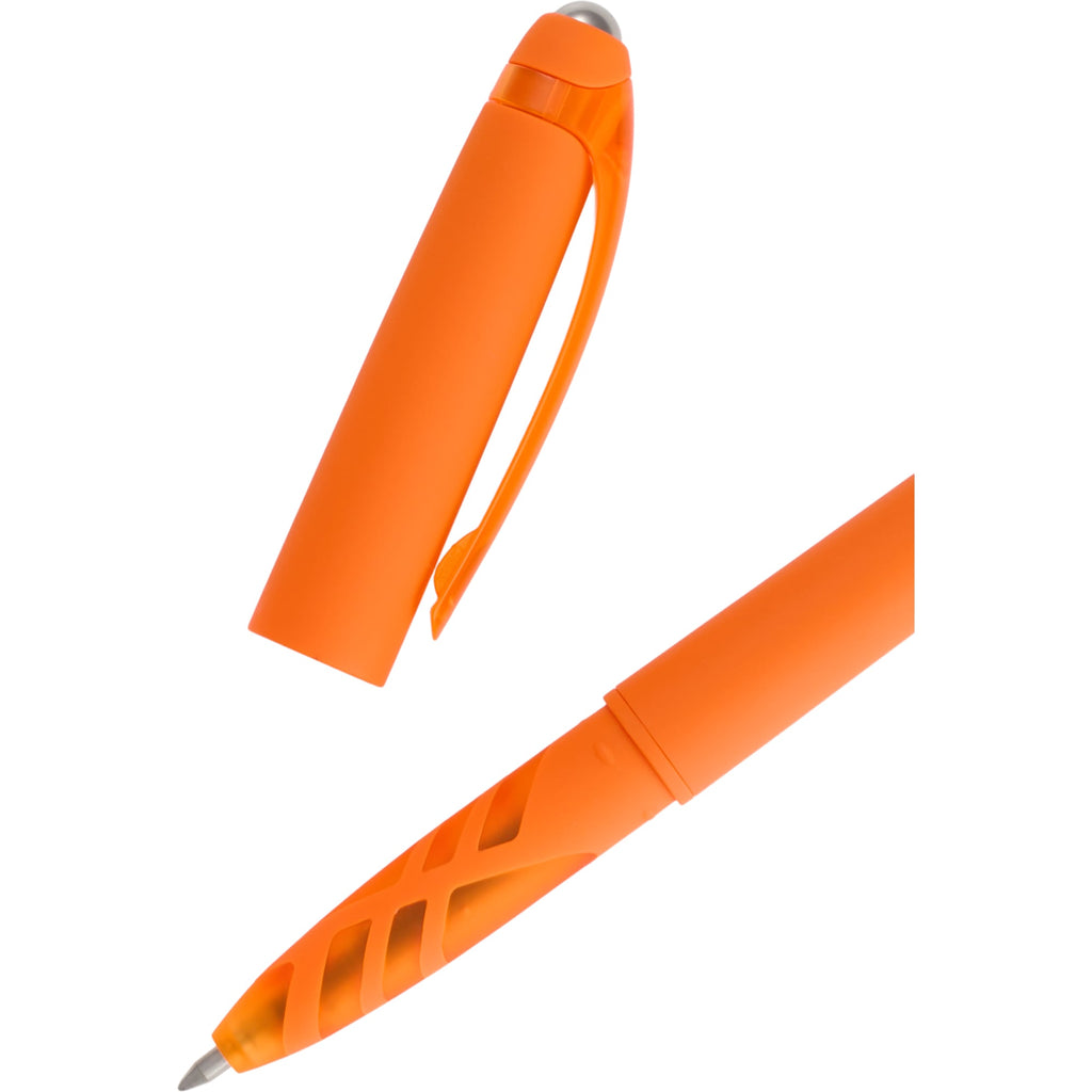 Rovio Rolling Ball Fidget Pen with Stylus Full Color - Orange - Detail