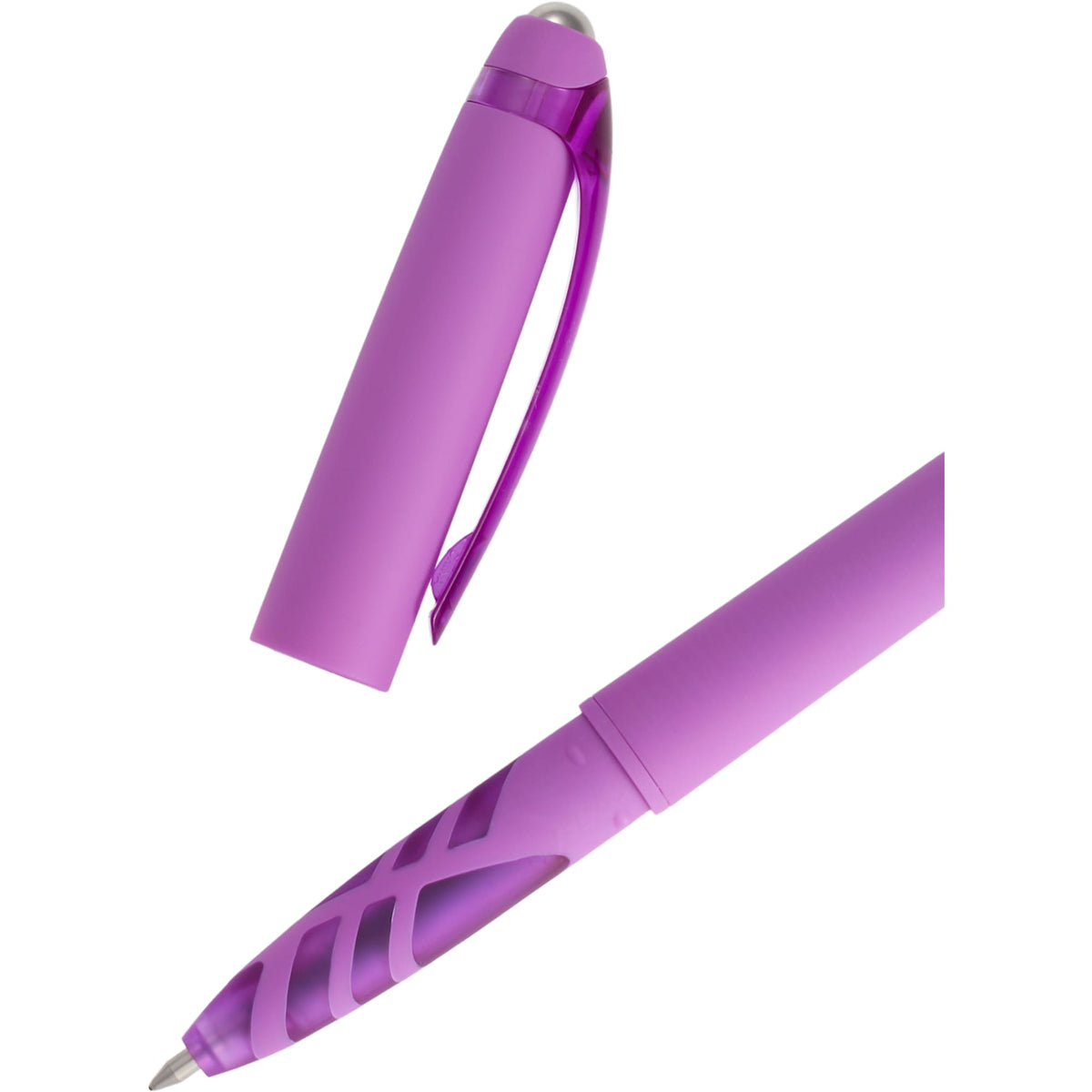Rovio Rolling Ball Fidget Pen with Stylus Full Color - Purple - Detail