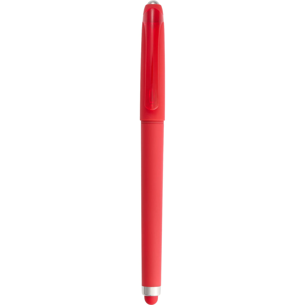 Rovio Rolling Ball Fidget Pen with Stylus Full Color - Red - Clip