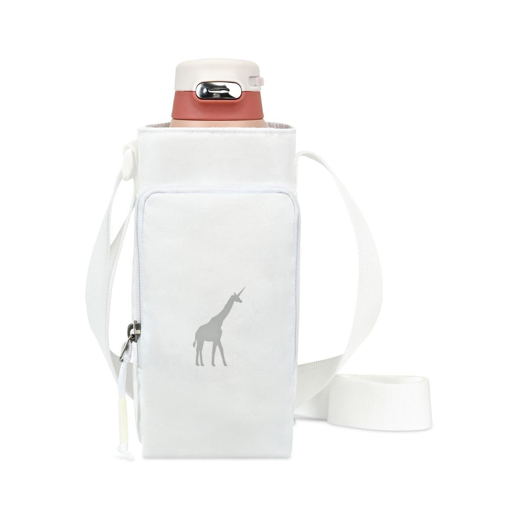 Rowan Bottle Sling Bag in Recycled Nylon Embroidery - Marshmallow - View 1