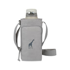 Rowan Bottle Sling Bag in Recycled Nylon Embroidery - Taupe - View 1