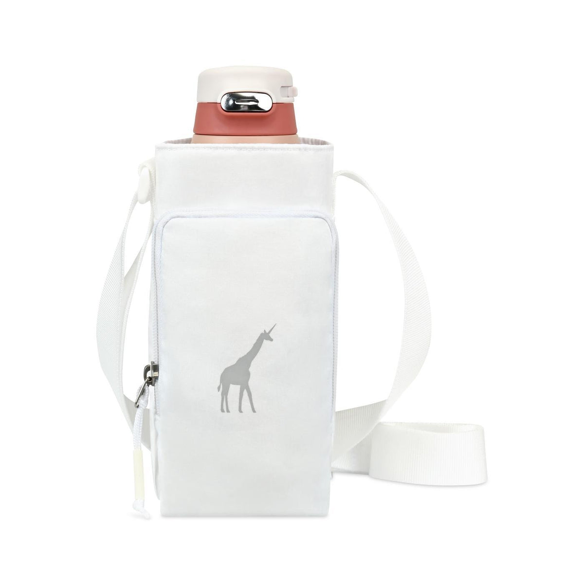 Rowan Bottle Sling Bag in Recycled Nylon - Marshmallow - View 1