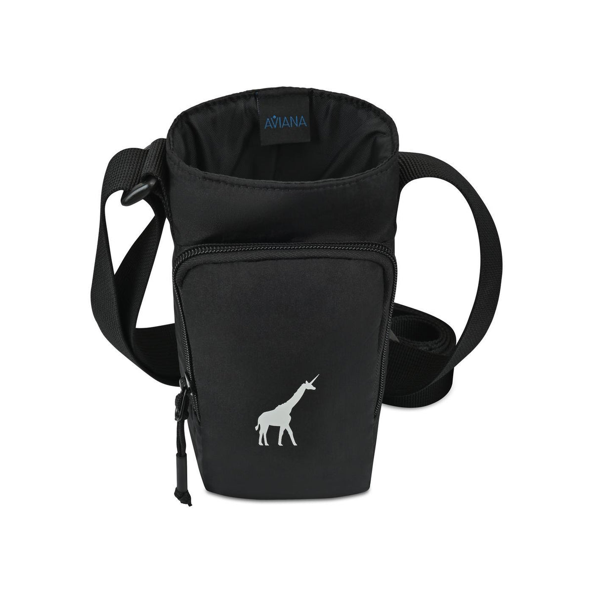 Rowan Bottle Sling Bag in Recycled Nylon Transfer - Black - View 3