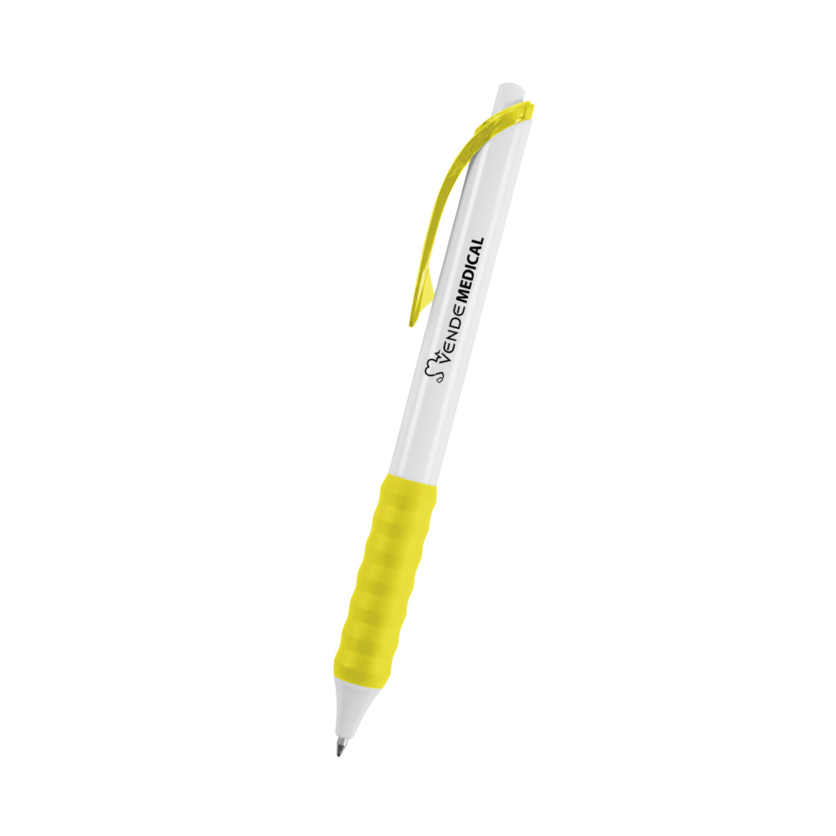 Rowan Gel Pen in Recycled ABS - Yellow - Silk Screen