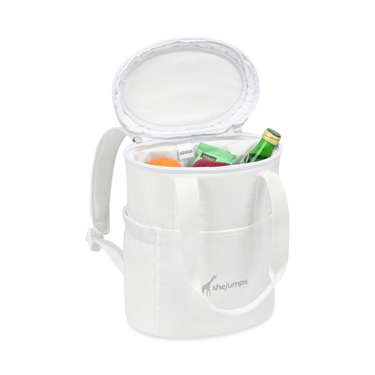 Rowan Recycled Nylon Convertible Tote Pack Cooler, 12 Cans Transfer - Marshmallow - View 2