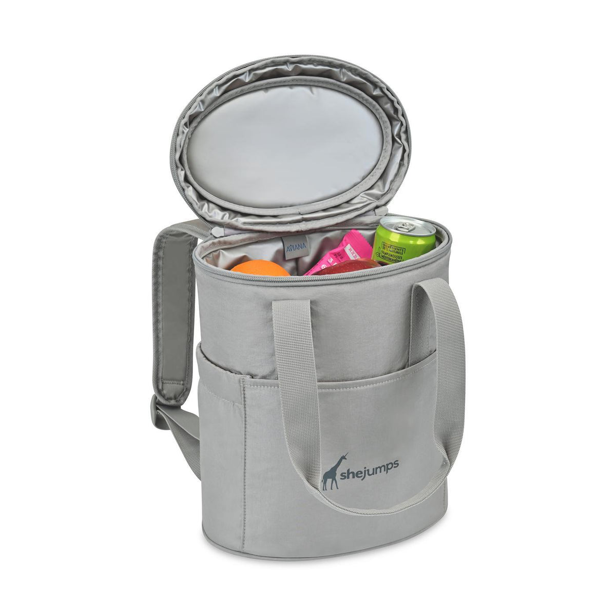 Rowan Recycled Nylon Convertible Tote Pack Cooler, 12 Cans Transfer - Taupe - View 2