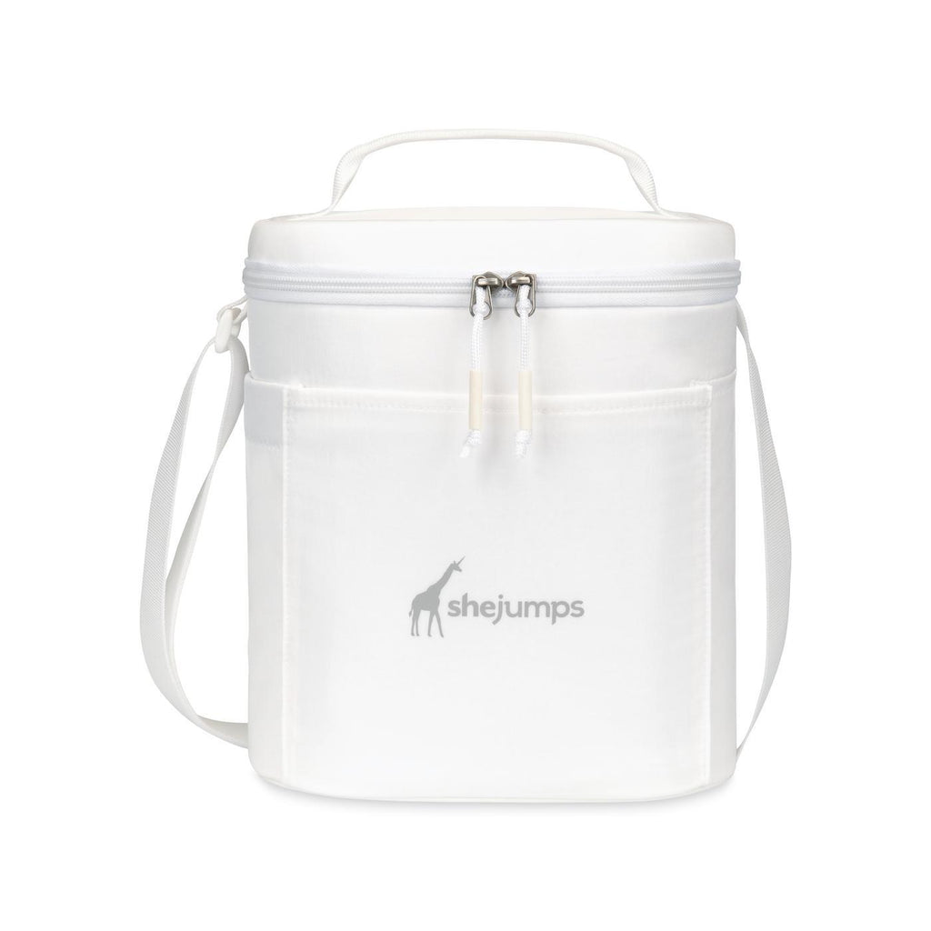 Rowan Recycled Nylon Lunch Cooler, 11 Cans Transfer - Marshmallow - View 1