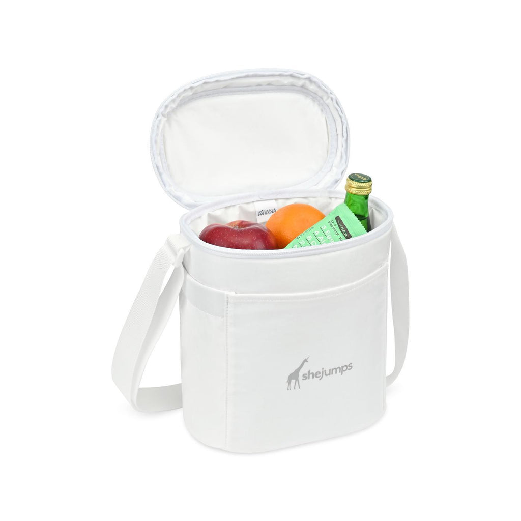 Rowan Recycled Nylon Lunch Cooler, 11 Cans Transfer - Marshmallow - View 2