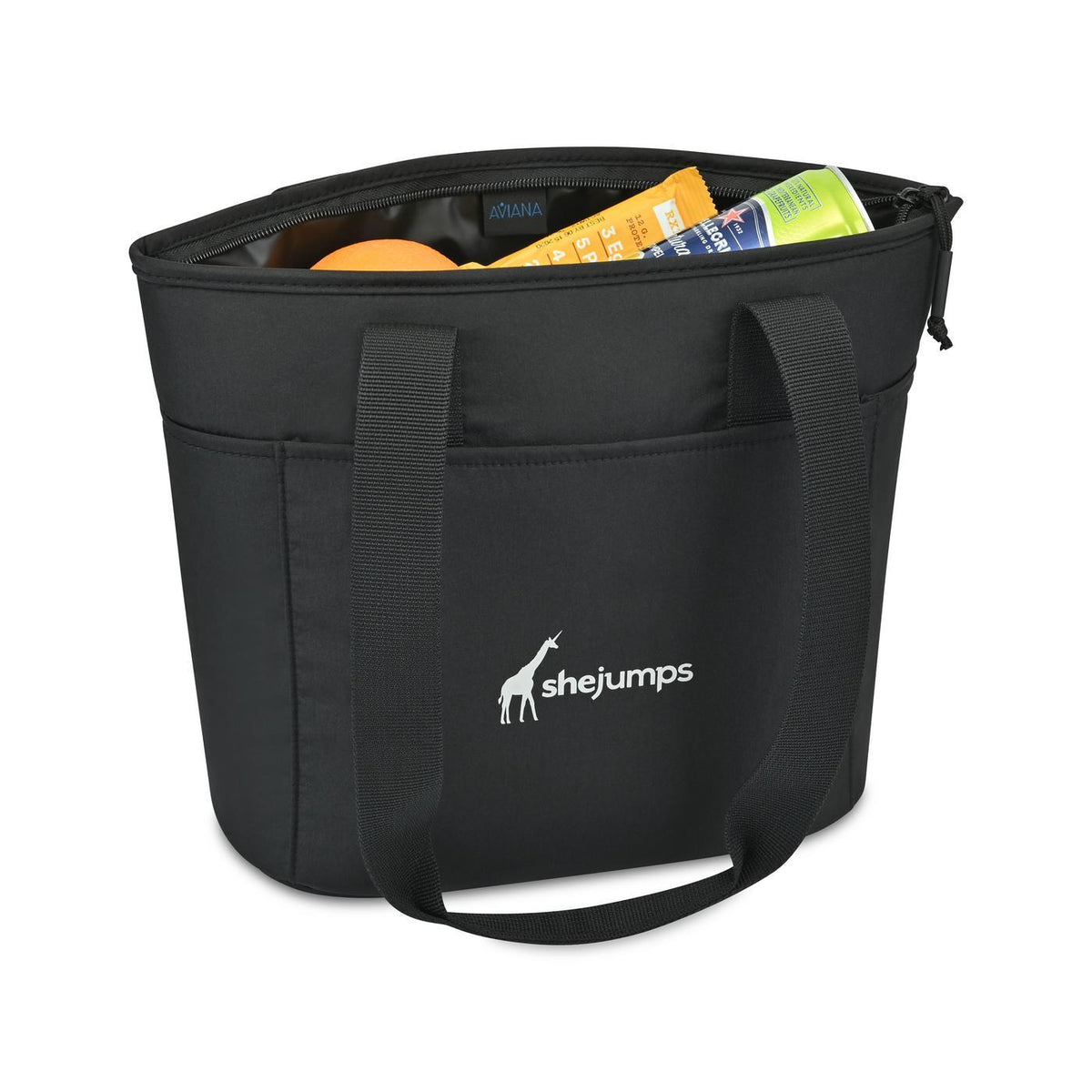 Rowan Recycled Nylon Tote Cooler, 9 Cans - Black - View 2