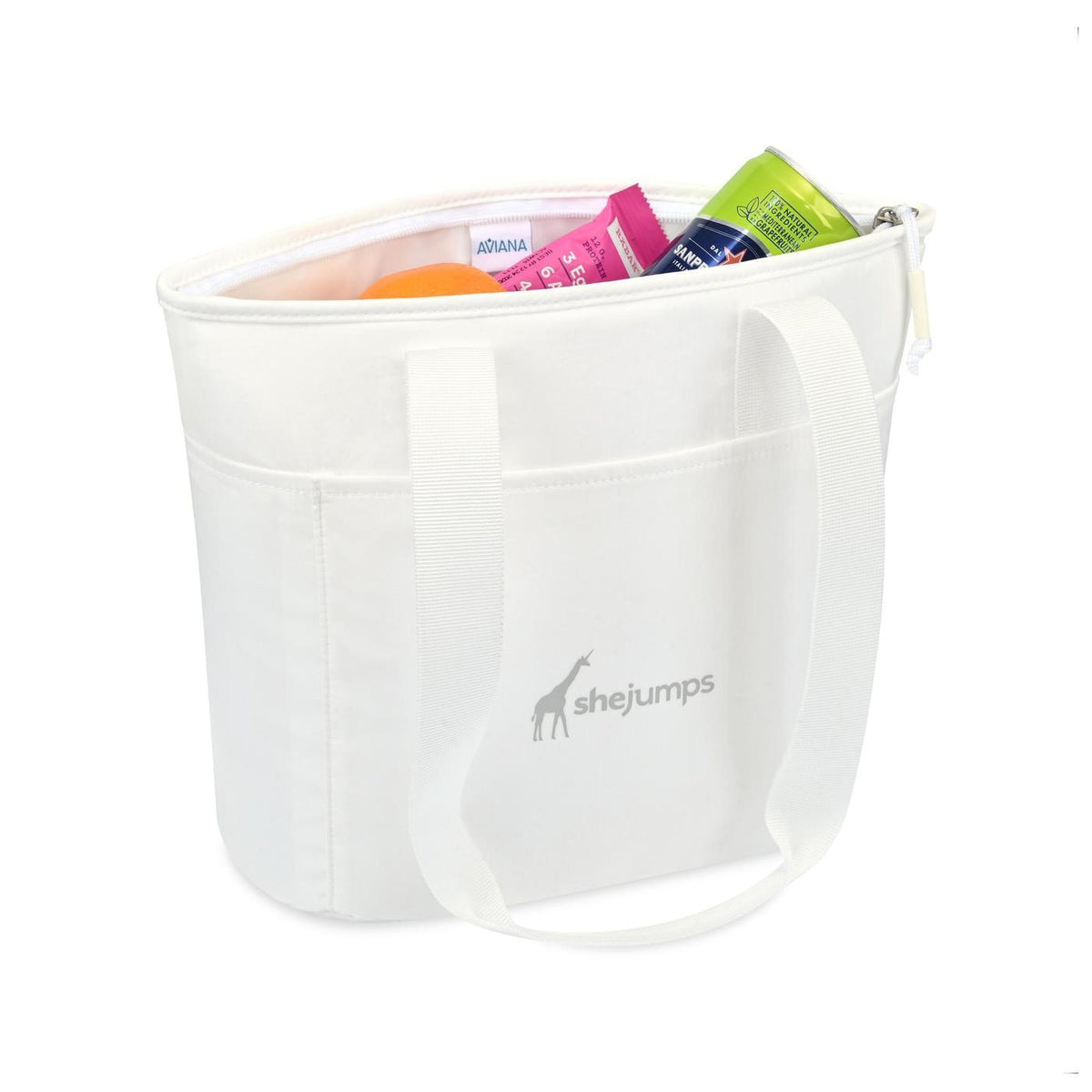 Rowan Recycled Nylon Tote Cooler, 9 Cans - Marshmallow - View 2