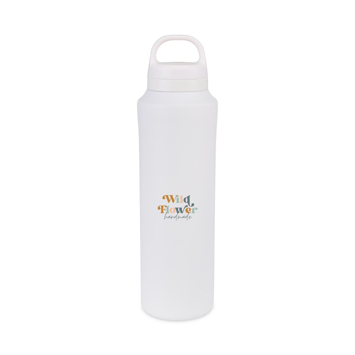 Rowan Recycled Stainless Steel Water Bottle, 25 oz Full Color - Marshmallow - View 1