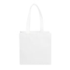 Rowan Shopper Tote Bag in Recycled PET, Non-Woven - White - Front
