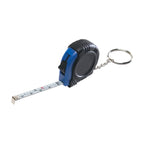 Rubber Tape Measure Key Tag, Laminated Label - both with Black - Blank