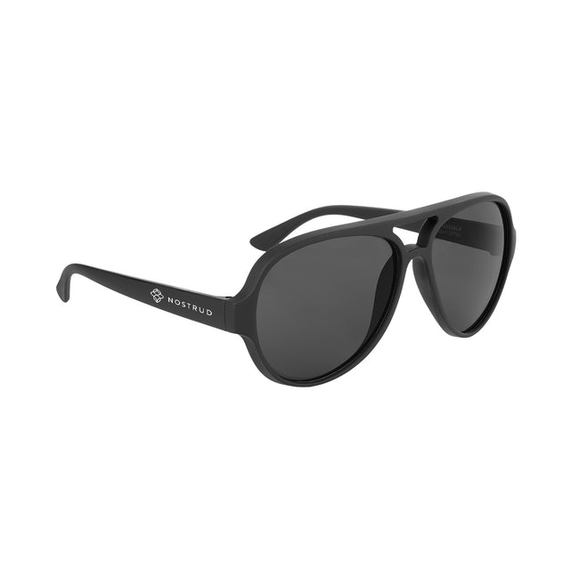 Rubberized Aviator Sunglasses with Recycled Frames