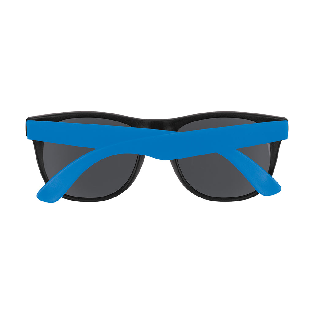 Rubberized Sunglasses for Youth - Blue - Back